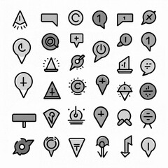 Fototapeta premium GPS Location Icons