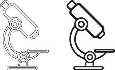 lab microscope vector illustration