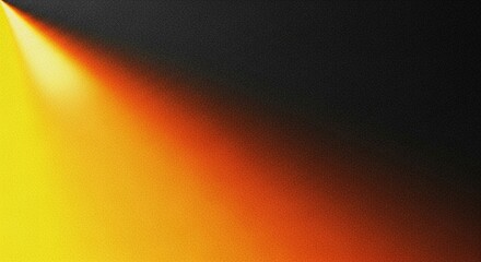 Abstract Gradient of Warm Colors Transitioning from Bright Yellow to Deep Black and Orange