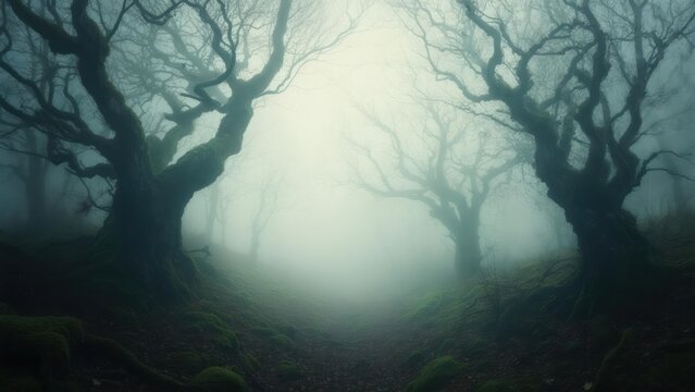 Misty forest path (1)