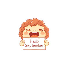 Hello-September Cartoon Character 