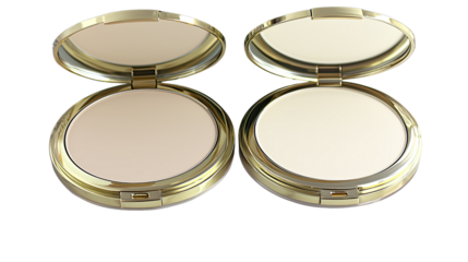 Elegant Compact Makeup Cases with Mirrors, Perfect for Beauty Routine and On-the-Go Touch Ups in Stylish Gold Finish