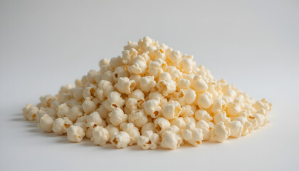 popcorn on a white