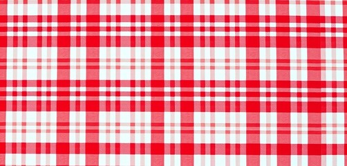 Classic red and white gingham fabric texture Seamless repeating pattern , style, texture