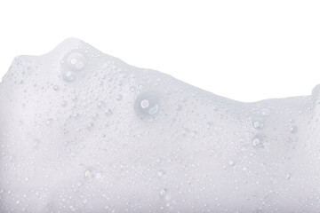 Soap foam or shampoo Soap foam texture or shampoo surface with bubble isolated with clipping path...