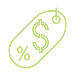 Dollar Discount Badge icon design