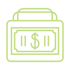 Dollar Briefcase icon design