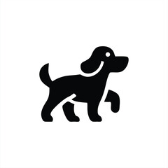 Happy Walking Dog Pet Icon