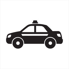 Police Car Icon Vector Illustration