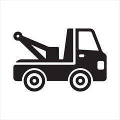 Tow Truck Icon Vector Illustration