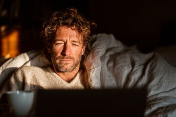 Digital harmony: exploring home office life with graphs and morning meals. Editorial use. Home office harmony: analyst effortlessly juggles numbers and nutrition. Real vibe. Newsworthy image.