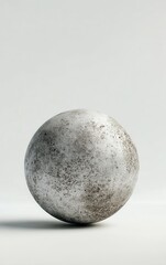 Abstract Dark Textured Sphere on Minimalist Background Design