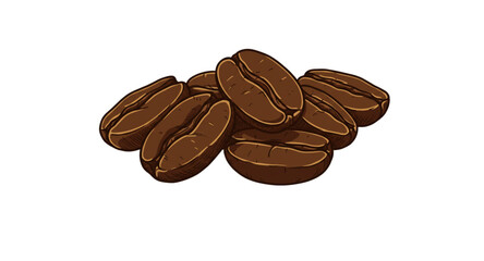 coffee beans isolated