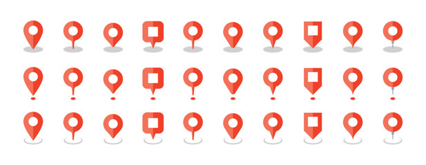 シンプルなマップピンのアイコン