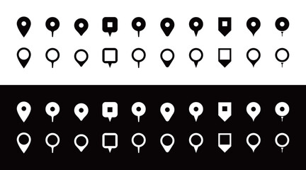 シンプルなマップピンのアイコン