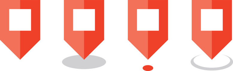 シンプルなマップピンのアイコン