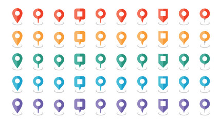 シンプルなマップピンのアイコン