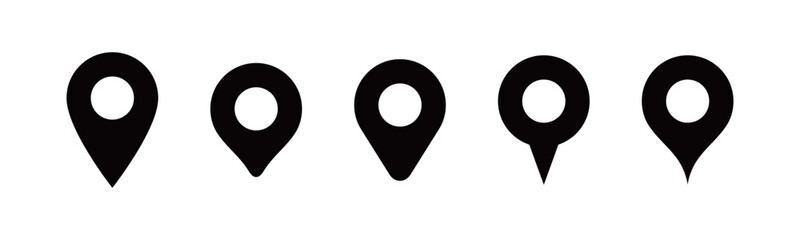 シンプルなマップピンのアイコン