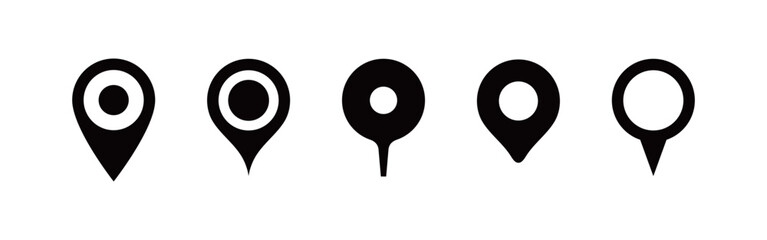 シンプルなマップピンのアイコン