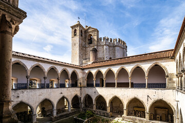 Naklejka premium Main cloister of the Monastery of the Order of Christ, Convento de Cristo in Tomar, Portugal.