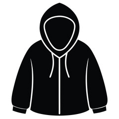 oversized hoodie vector icon