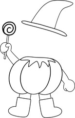 할로윈 사탕과 호박