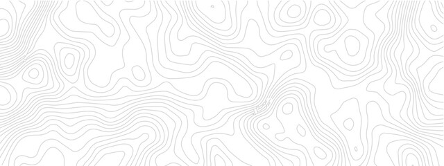 Seamless Grid Pattern Combining Topography, Technology Lines, and Discovery Areas Represented in Geometric Styles
