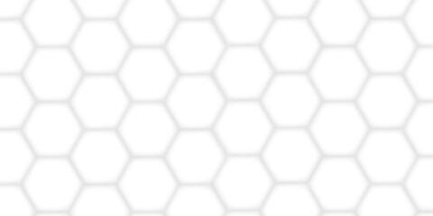 Minimal white hexagonal hexagon modern technology creative emboss light honeycomb polygonal web. abstract geometric science and mosaic tile with template texture background.	
