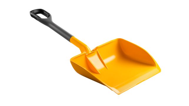 Plastic snow shovel for snow removal and winter outdoor cleaning