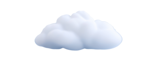 Dreamy Cloud: A soft, fluffy cloud floats gently, painted in delicate shades of serene blue, evoking a sense of tranquility and peace.