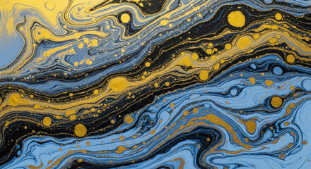 墨流しの平面パターン