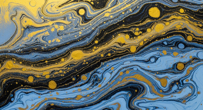 墨流しの平面パターン