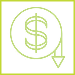Dollar Deposit icon design