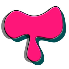 3D font cartoon bumble