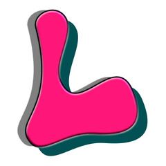 3D font cartoon bumble