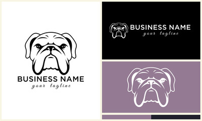 Bulldog Logo Design Variations. (4)
