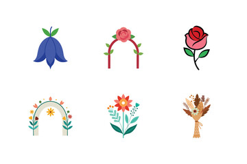 Abstract geometric composition with vibrant color palette and clean lines suitable for modern design projects