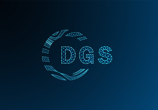 DGS low poly letter logo vector design. DGS lower poly logo design. DGS unique low poly logo design.