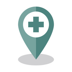 Obraz premium 地図のマップピン