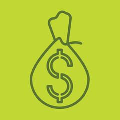 Dollar Bag icon design