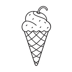 Cartoon Vector Cartoon Ice Cream Cone