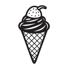Cartoon Vector Cartoon Ice Cream Cone