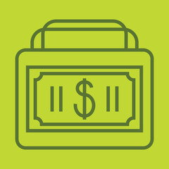 Dollar Briefcase icon design