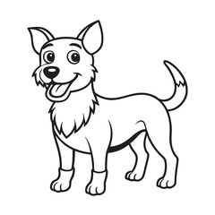 Cartoon Vector Funny Dog