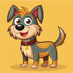 Cartoon Vector Funny Dog