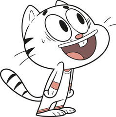 Cartoon Vector Smiling Cat