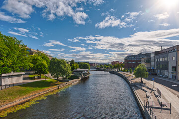 Fototapeta premium Sundsvall is a town in southern Norrland, central Sweden, located in the historic province of Medelpad and in the county of Västernorrland.