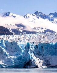 Glacier mountain scenery