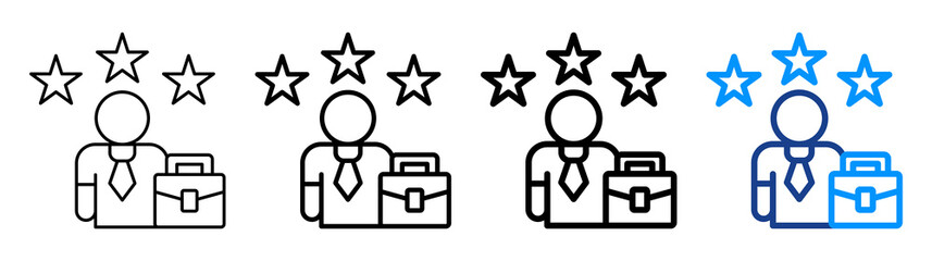 Experiential Icon Different Style Outline Collection Set