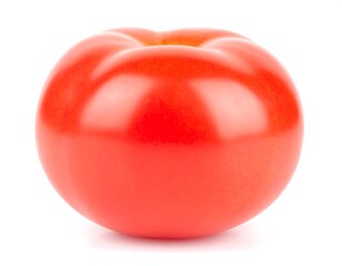 Single red tomato, close-up